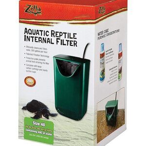 Zilla Aquactic Pet Reptile Internal Water Filter 40 Gallons of Water Aquarium